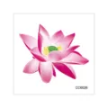 Waterproof lotus flower temporary tattoo sticker variant, pink floral body art design. - CC6026