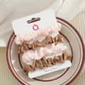 Satijn haarscrunchies set voor vrouwen, elegante smalle haarelastiekjes, schattige paardenstaart houders. - Ivoor en Goud