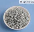 Silver gray half round ABS faux pearls flatback DIY nail art craft jewelry accessories. - 1000 Pieces/Pack (8x14mm) / Light Silver Grey