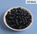 Perles demi-perles ABS noires accessoires de bricolage variante Z25 pour nail art DIY et vêtements. - 1000 Pièces/Paquet (8x14mm) / Noir