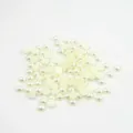 Perle Demi-ronde ABS Z24 Blanc Cassé Accessoires Nail Art DIY pour Artisanat et Loisirs - 1000 Pièces/Paquet (8x14mm) / Blanc Cassé
