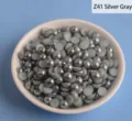 Perles d'imitation ABS demi-rondes gris argent pour artisanat DIY et art des ongles - 1000 Pièces/Paquet (8x14mm) / Gris Argent