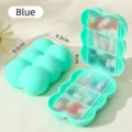 Portable cloud-shaped pill organizer box, 7-day travel daily compartment pill case container. - Blue