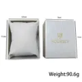 Rectangular watch gift box with pillow and cover, elegant packaging storage box for men women. - HOURSLY White Square Box