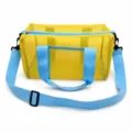 Outdoor beach mesh bag for kids toy storage large capacity portable shoulder bag yellow - Dopamine Crossbody Bag Yellow 32*14.5*14.5cm