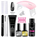 Limegirl Poly Nagelgel Set mit Mini UV LED Lampe Base Top Coat Slip Solution und Werkzeugen. - ZH161-PGP013-15ML-Poly Gel Set Mit Lampe