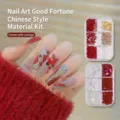 Nail art rhinestones mixed boxes, shiny AB crystal diamond flatback gems for DIY manicure decor. - Boxed Accessories - No. 146 + No. 147 (One Box Each)