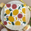 Chic lemon printed paper napkin for party decoration, vibrant citrus pattern table decor. - Lemon Fruit Style (1126) / Pack of 20