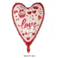 Valentine's Day heart foil balloon red white love romantic party wedding decoration prop - Valentine's Day Heart