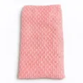 Pink exfoliating back scrubber, mesh bath towel strap for deep cleaning and shower body care. - Plaid Pink