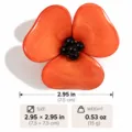 Charmante acryl 3D blumen brosche für damen, elegante orange kamelie pullover accessoire. - Kürbisrot