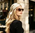 Sciarpa foulard in seta con stampa cachemire vintage da donna, elegante accessorio moda chic. - Stile 38