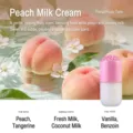 Capsule solid car air freshener with peach fragrance, long-lasting scent and cute pink design. - [Yunxi] Peach Cream