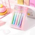 Pastel Textmarker Set 6 Farben, ästhetische farbige Marker für Schüler und Büro. - Wei Rouge (6er-Box)
