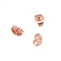 Dorsales de pendientes de mariposa de acero inoxidable, accesorios de joyería DIY. - 4.5*6mm / Chapado en Oro Rosa