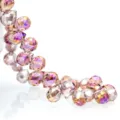 K9 crystal faceted drop beads for DIY jewelry making, sparkling crystal glass spacer beads. - 8mm (Approx. 87 Beads/String) / Light Purple AB
