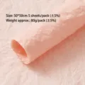 Papel arrugado rosa para envolver flores, papel crepé suave para suministros de floristería. - Papel Amasado a Mano / Floral Rosa