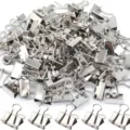 Metal binder clips paper clamps set, durable steel silver stationery clips for office organizing. - 15mm / Silver