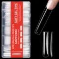 Extra lange doorzichtige full cover nageltips 504 stuks doos professionele gel verlenging - 3XL Pijp Nagel Tips (03) / 504 Stuks / Transparant