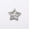 Silver glitter star hair clip BB hairpin cute sparkling side clip for women and girls accessories - Glitter Five-pointed Star (3.2CM) / 1 Piece / Silver Glitter
