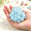 Jouet Anti-Stress à Bulles Nacré Bleu Fidget Squeeze Jouet Sensoriel Variante Item - Balle Squishy Bleu Perle 1 Pièce