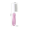 Pet grooming comb with stainless steel pins and ergonomic pink handle for cats and dogs. - 951 / Pink High-Low Slicker Brush
