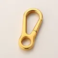 Petit mousqueton à ressort doré avec trou, crochet métal pour porte-clés et projets DIY. - 16*36*3.8mm / Or