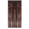 Rideau à Franges en Aluminium Doré Rose Fond Métallique pour Fête d'Anniversaire Mariage SKU - Café