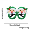 Grüne Glitzer Weihnachtsmann Weihnachts Neuheit Brille Party Kostüm Foto Requisite 17cm - Grüner Weihnachtsmann Stil