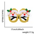 Weihnachten Weihnachtsmann Glitzer Brille festliche Party Fotorequisiten Dekoration - Goldener Weihnachtsmann