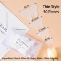 Topper per torta a farfalla commestibili carta ostia 50pz decorazioni per torte 3D compleanno - Farfalla di Carta di Riso Sottile Commestibile / 66 Pezzi