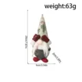 Süßer Weihnachts Wichtel Plüsch Puppe Gesichtslos Deko Figur Tischdekoration Mit Maßangabe - Blumenhut Zwerg-Weiße Mütze