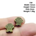 Antique bronze retro fish spacer beads diy handmade jewelry accessories 12mm craft loose beads - Style 19#