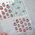 Süße 3D Weihnachts Nagelsticker Pinguin Relief Aufkleber Winter Feiertag DIY Maniküre Kunst - Geprägter Kleiner Pinguin Weihnachtshut (KX172)
