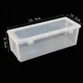 Transparent plastic pencil box storage container with size 26.4x10.5x8.8cm for desktop. - Extra Large (26.4*10.5*8.8cm)