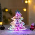 Albero di Natale LED luce a batteria decorazione finestra festiva ornamento appeso festivo - decorazione per albero di Natale
