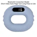 Allenatore di forza per dita in silicone blu con bluetooth e funzione di scorrimento pagine - 10lbs Azzurro (Versione Bluetooth)