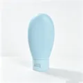 Tragbare Reisequetschflasche für Shampoo und Lotion, hellblauer Kunststoff Kosmetikbehälter. - Nordisches Blau