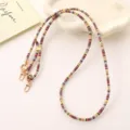 Colorful woven mobile phone lanyard crossbody bag replacement chain strap adjustable length - K5187 Painted Woven Crossbody Chain / Khaki