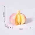 Miniatur Knoblauch Kunstharz Figur Simulation Gemuese DIY Dekoration Mikro Landschaft Ornament. - Großes komplettes Gemüse-Set / Knoblauch