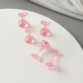Pink magnetic nail practice stand set, translucent resin press-on nail display holder tool. - Large Rose Red