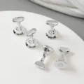 Magnetic nail practice holder silver chess piece press-on nail display stand manicure tool - Silver Oval Head