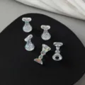 Aurora magnetic nail stand variant, stylish press-on nail display base for manicure. - Aurora Iridescent White