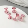 Magnetic Nail Holder Base, Rose Gold Aurora Chess Piece Stand for Press-on Nails (Variant) - Electroplated Pink Oval Head