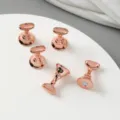 Magnetic Nail Practice Stand Rose Gold Chess Piece Nail Holder for Press Nails - Oval Rose Gold
