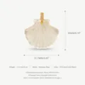 Pendentif coquillage série océan en acier inoxydable plaqué or accessoire de mode chic - Pendentif Coquillage Transparent