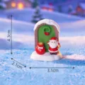 Christmas miniature Santa Claus resin ornament snow landscape DIY crystal ball accessory - 12#Santa Claus