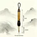 Mini Chinese kalligrafie penseel sleutelhanger schattig cultureel souvenir origineel - Imitatie Xiangfei Stijl Mini Kalligrafie Penseel