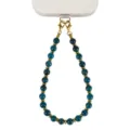 Cinturino per Cellulare in Pietra Naturale Catena con Perline Elegante 8mm Stile - Apatite