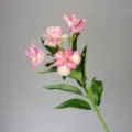 Τεχνητά ροζ λουλούδια Alstroemeria ψεύτικo φυτό διακόσμηση σπιτιού λουλουδιών σύνθεση. - Ροζ